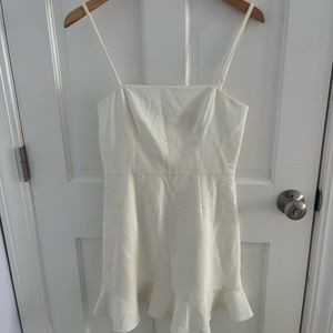 French Connection Whisper Ruffled Hem Dress